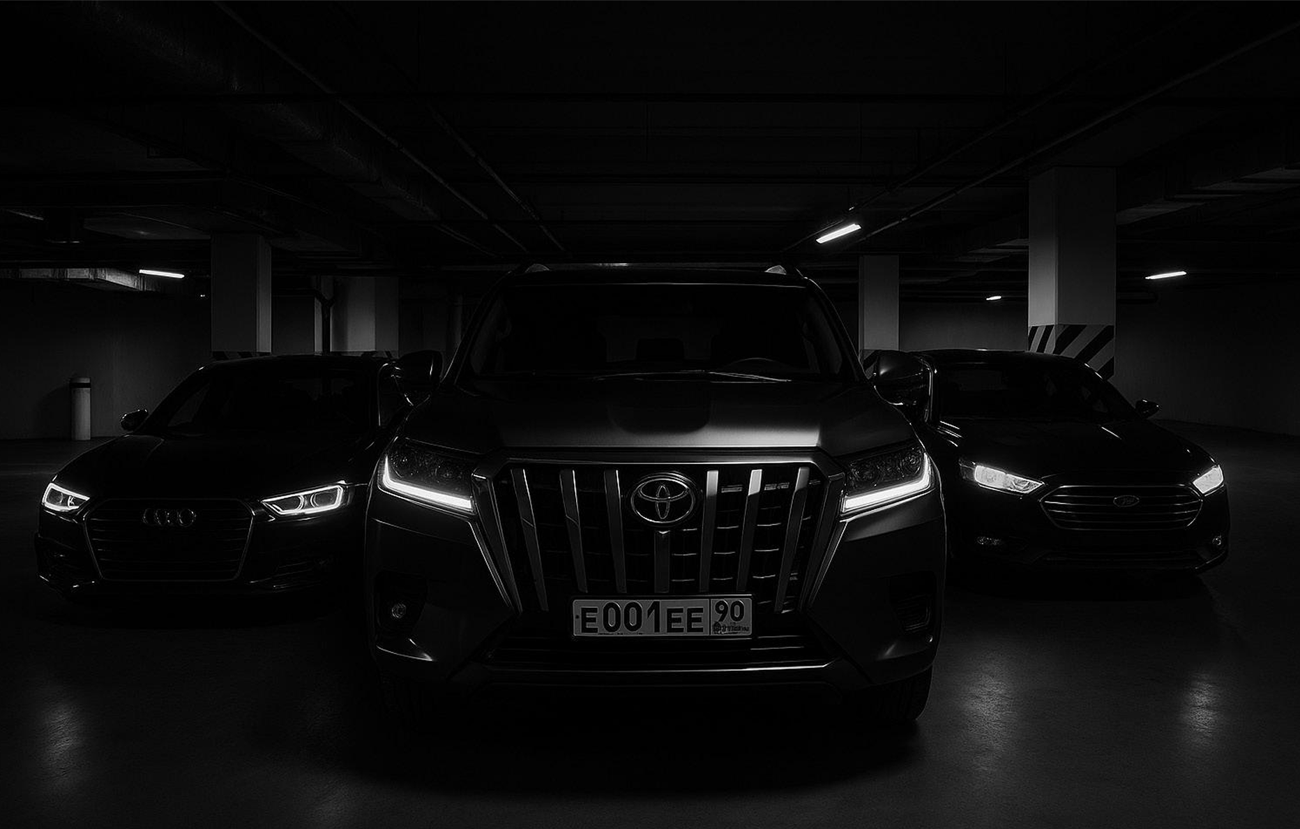 3 cars